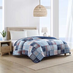 Stony Point Blue King Quilt,Classic Blue,large