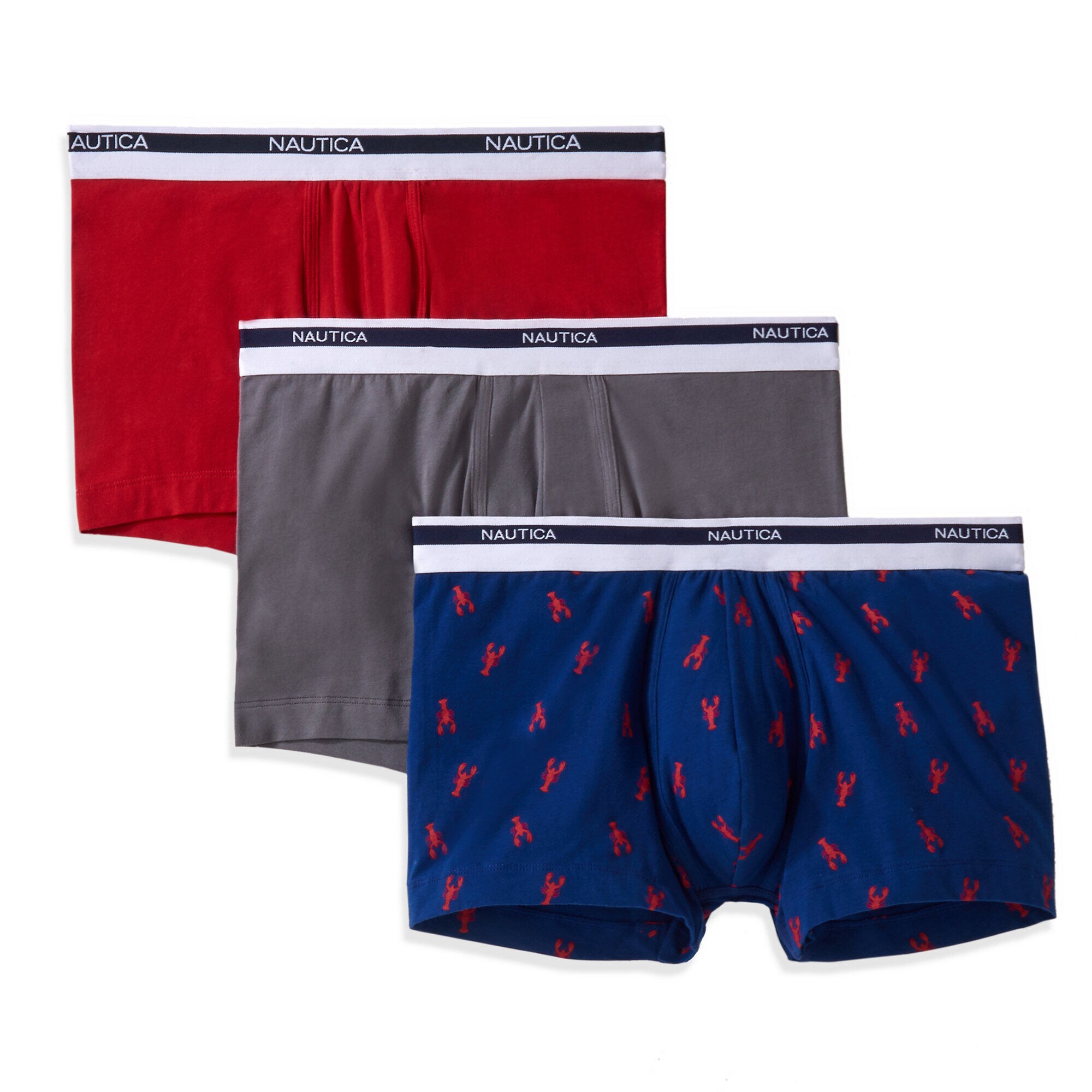 Stretch Trunks, 3-Pack,Seal Grey,large
