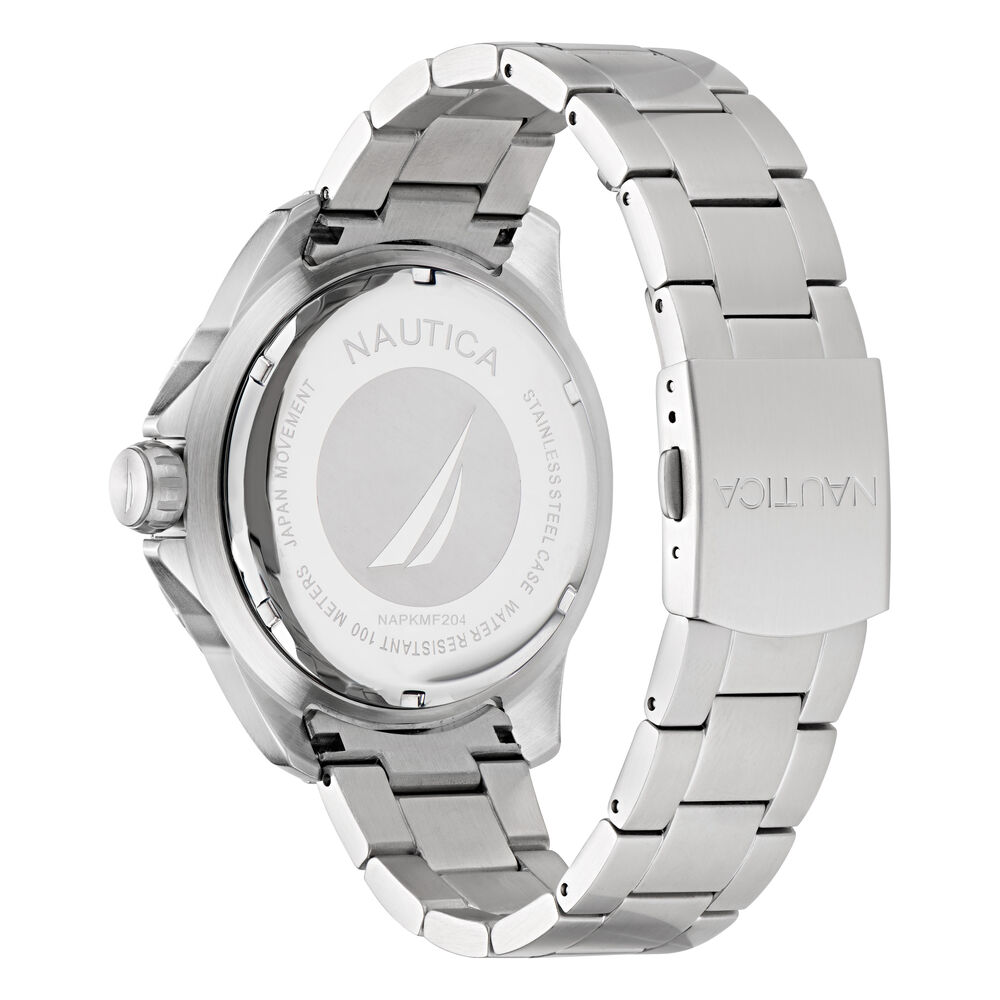 KOH MAY BAY STAINLESS STEEL 3-HAND WATCH,Multi,large