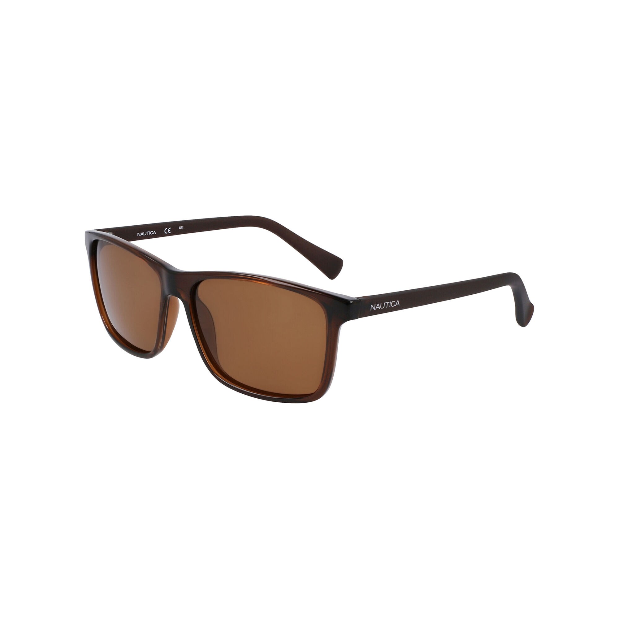 Rectangle Sunglasses,Dark Brown,large