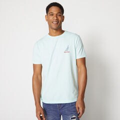 ROPE LOGO GRAPHIC T-SHIRT,Aquabreeze,large