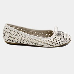 Seaback Ballet Flats in White,Antique White Wash,large