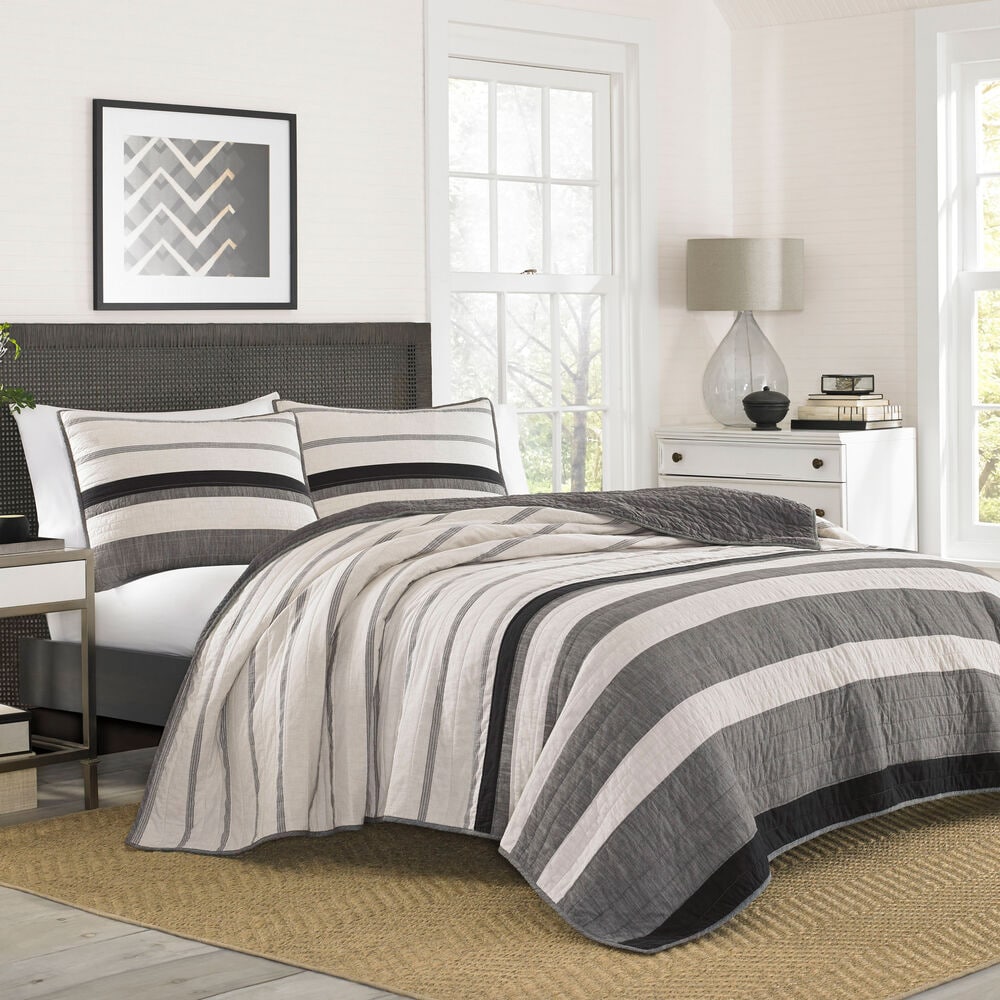 Kelsall Twin Quilt in Charcoal,Charcoal Heather,large