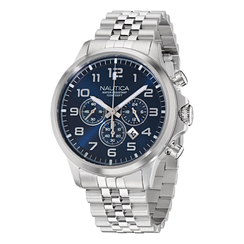 NCT Blue Ocean Stainless Steel Chronograph Watch,Multi,large