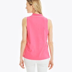 SLEEVELESS POLO,Cabana Pink,large