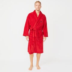 SOLID SHAWL COLLAR ROBE,Nautica Red,large