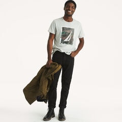 Sailboat Graphic T-Shirt,Grey Heather,large
