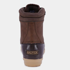 Lace-Up Duck Boot,Brown Stone,large