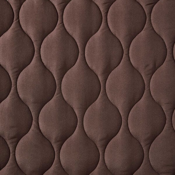 Ogee Stitch Brown Full/Queen Quilt Set