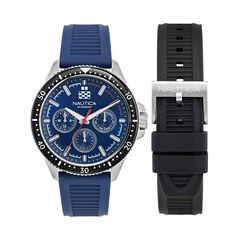 NCT Windrose Wheat Fiber Strap 3-Hand Watch,Ice Blue,large