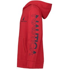 Little Boys' Puff Logo Hoodie (4-7),Melonberry,large
