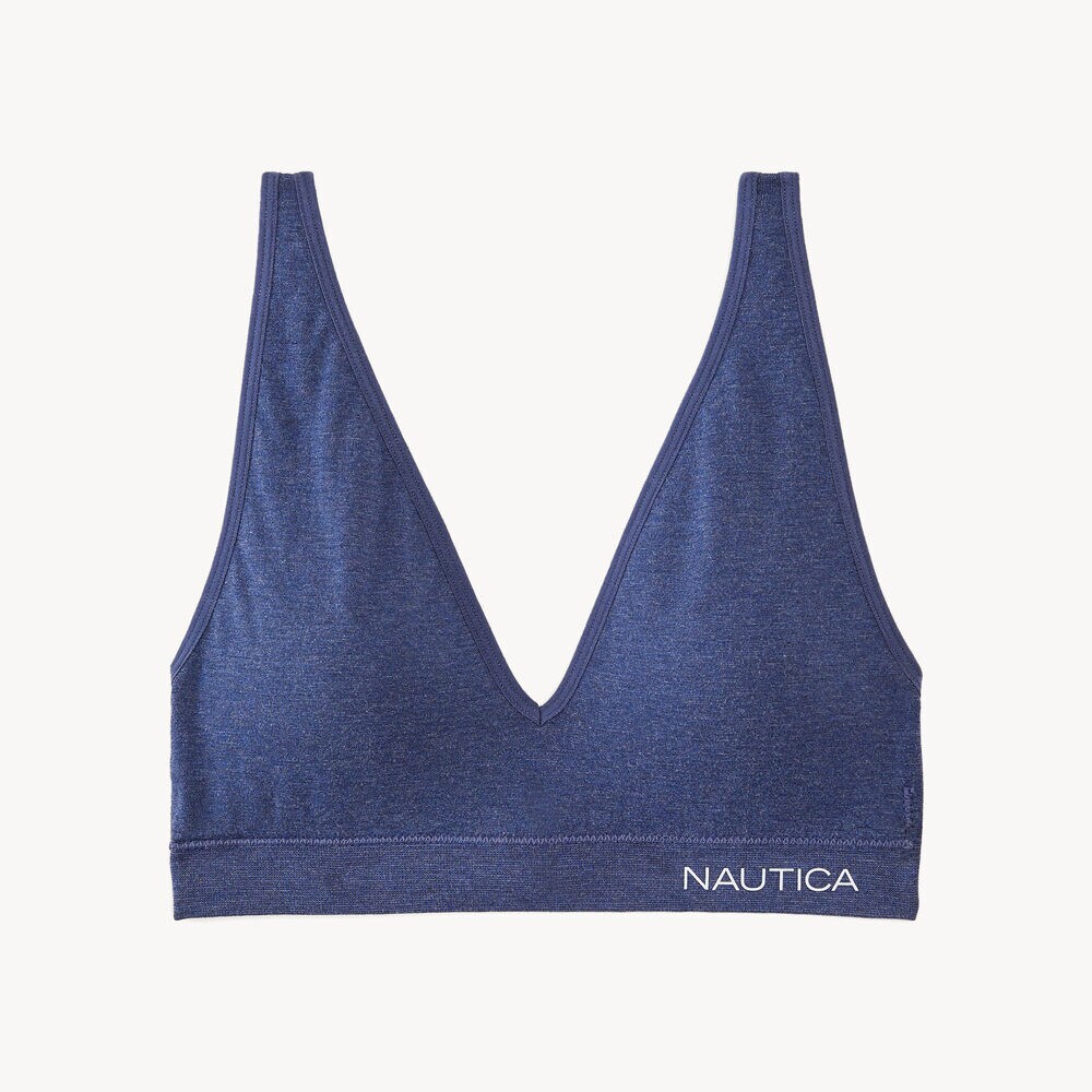 Seamless Heather Bra, 3-Pack,Workshirt Blue,large