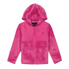 Little Girls' Nautex Full-Zip Hoodie (4-6X),Pale Pink,large