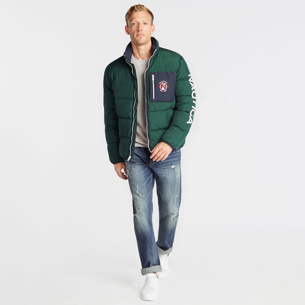 PUFFER TEMPASPHERE JACKET,Olive,large