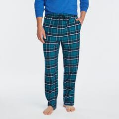 PLAID FLEECE SLEEP PANT,Shaded Spruce,large