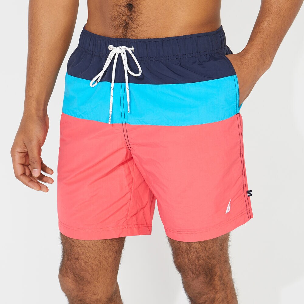 8" COLORBLOCK QUICK-DRY SWIM,Melonberry,large