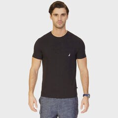 Big & Tall Active Stretch Pocket T-Shirt,True Black,large
