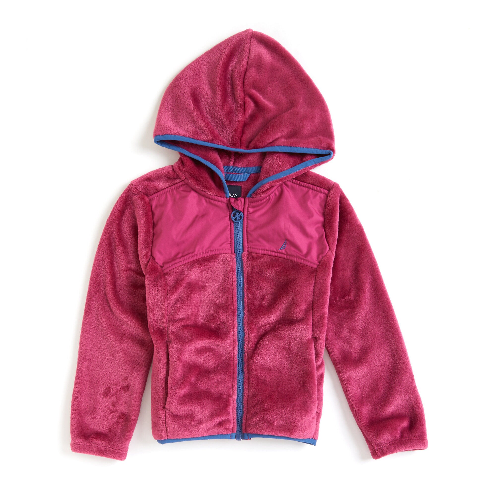 Toddler Girls' Micro Fleece Nautex Full-Zip Hoodie (2T-4T),Blue Depths,large