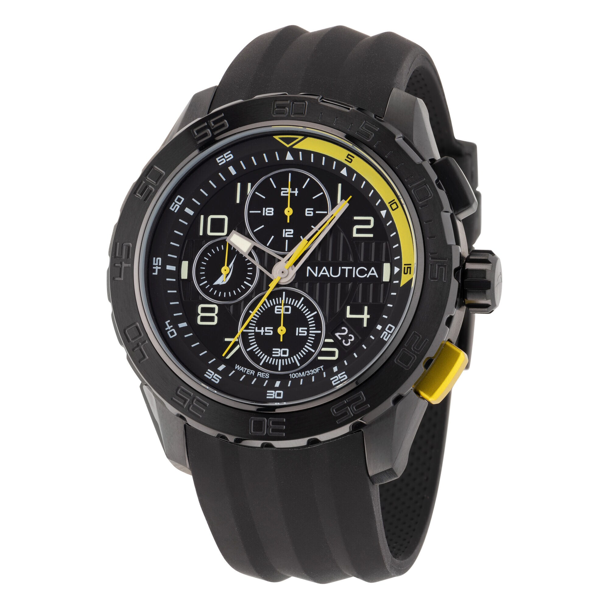 NST 101 Recycled Silicone Chronograph Watch,Multi,large