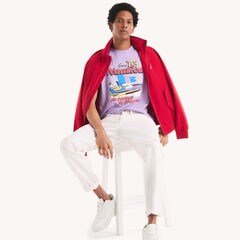 Retro Vibe Graphic T-Shirt,Amethyst,large