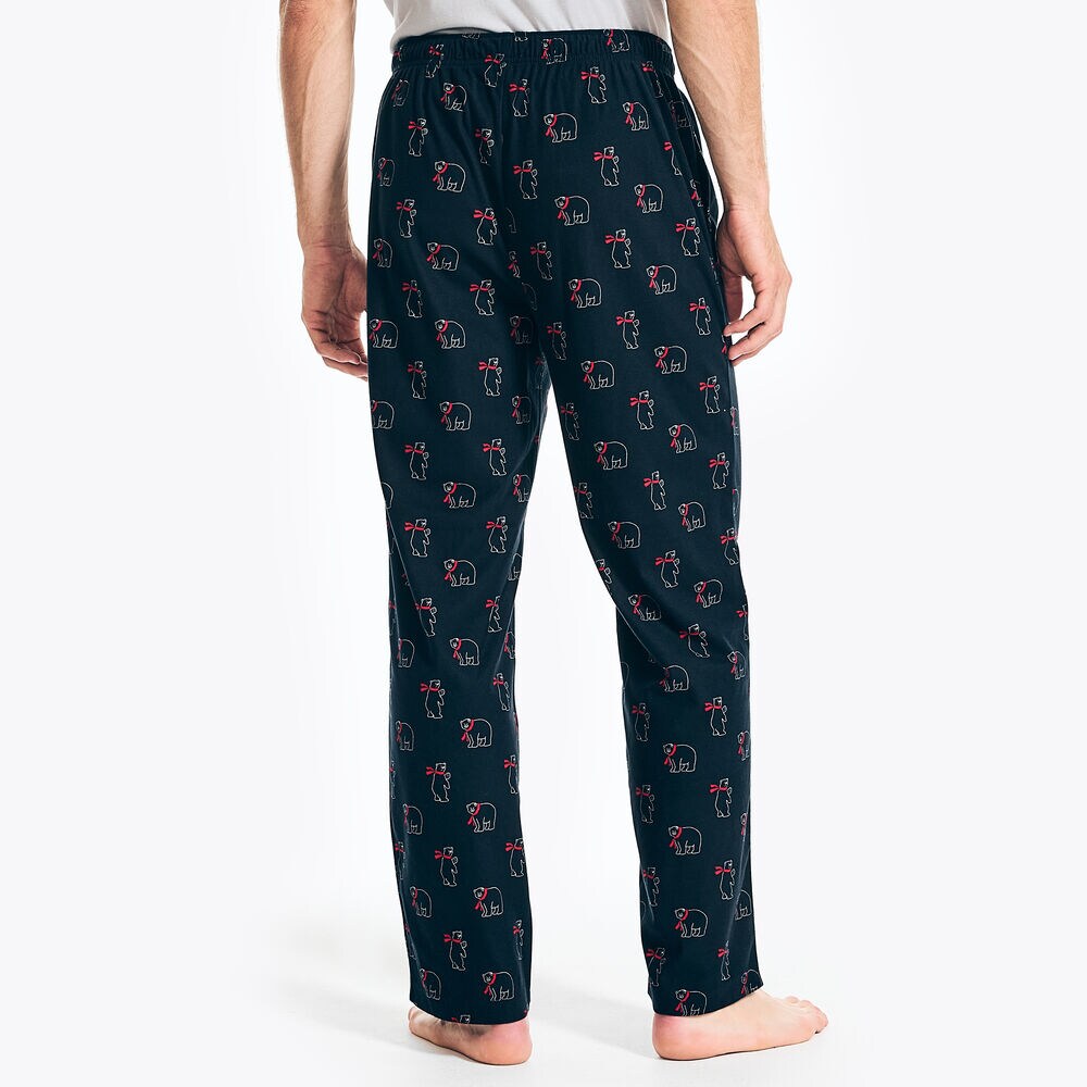 POLAR BEAR PRINT SLEEP PANT,Navy,large