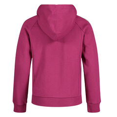 GIRLS' SIDE-STRIPE FULL-ZIP HOODIE (8-16),Dusty Pink,large