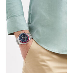 NST Stainless Steel And Silicone Watch Box Set,Moorings Grey Heather,large