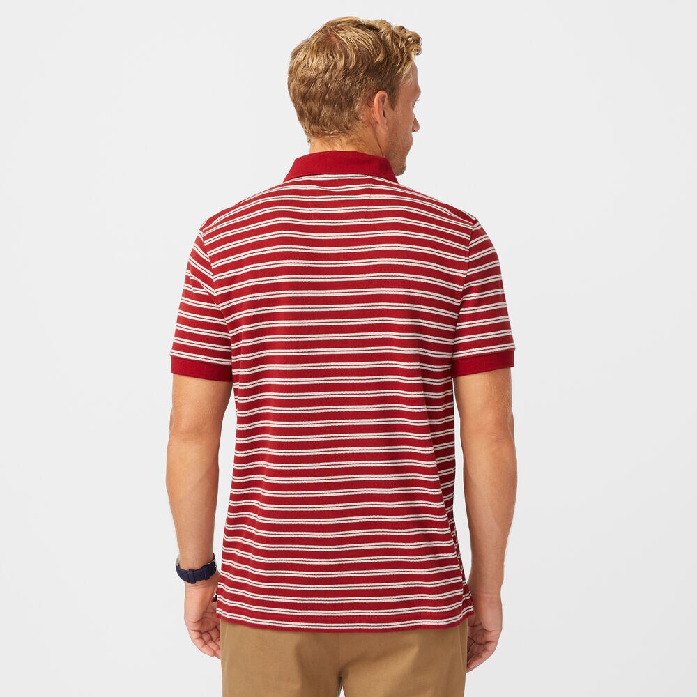 CLASSIC FIT STRIPED PREMIUM COTTON POLO,Lotus,large