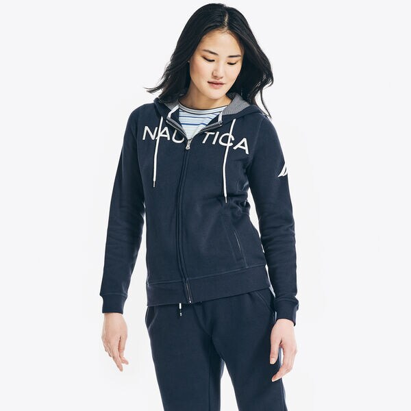 Logo Full Zip Hoodie Nautica