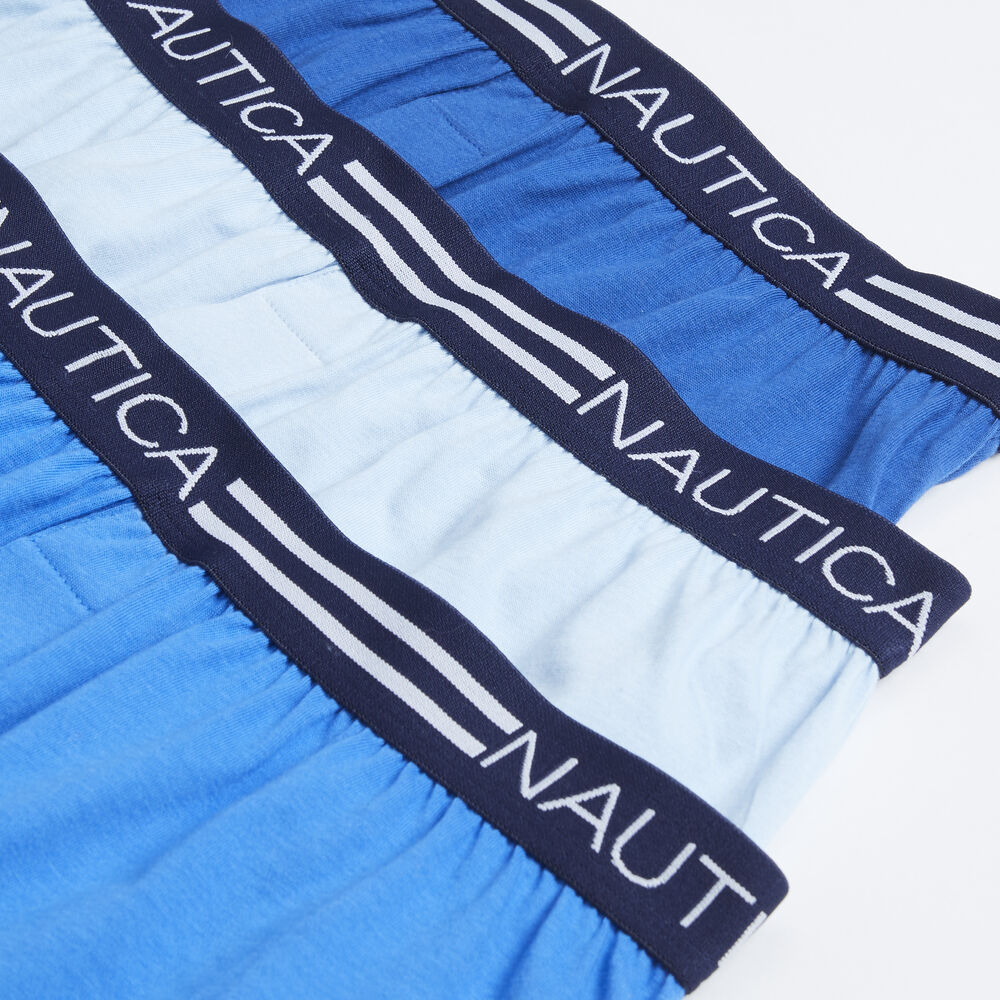 KNIT BOXERS, 3-PACK,Admiral Blue,large