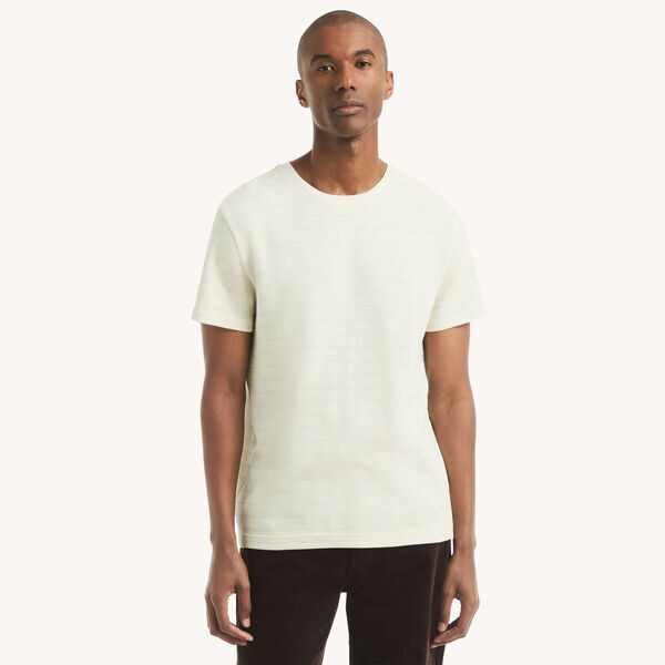 Waffle Knit Crewneck T-Shirt