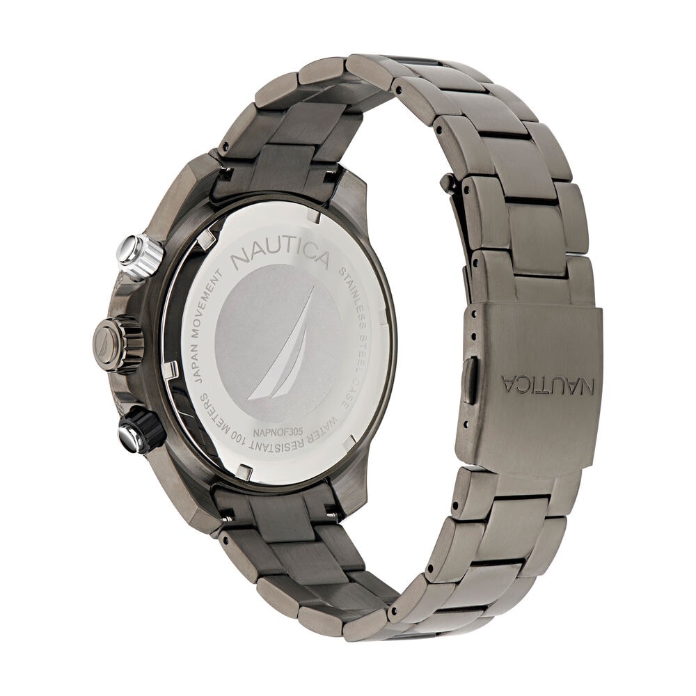 Nautica One Stainless Steel Chronograph Watch,Multi,large