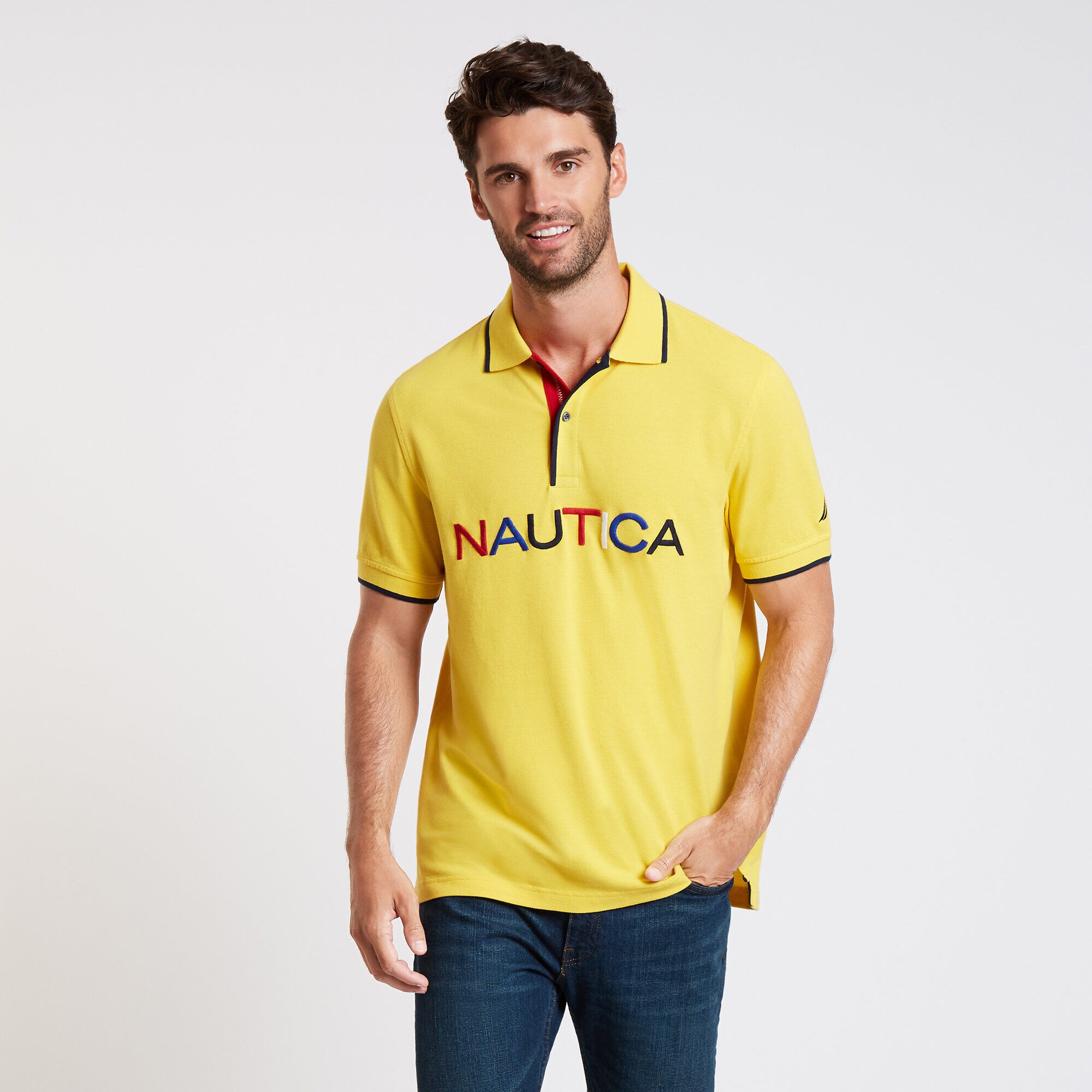 nautica classic fit polo