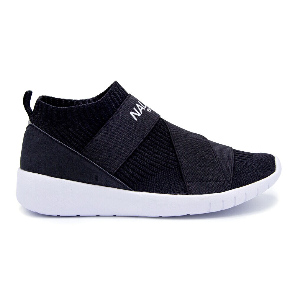 VIVIEN KNIT SNEAKERS,True Black,large