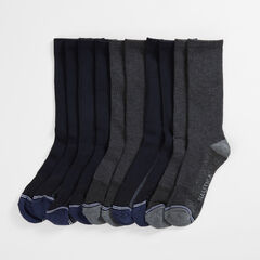 ATHLETIC CREW SOCKS, 5-PACK,Black,large
