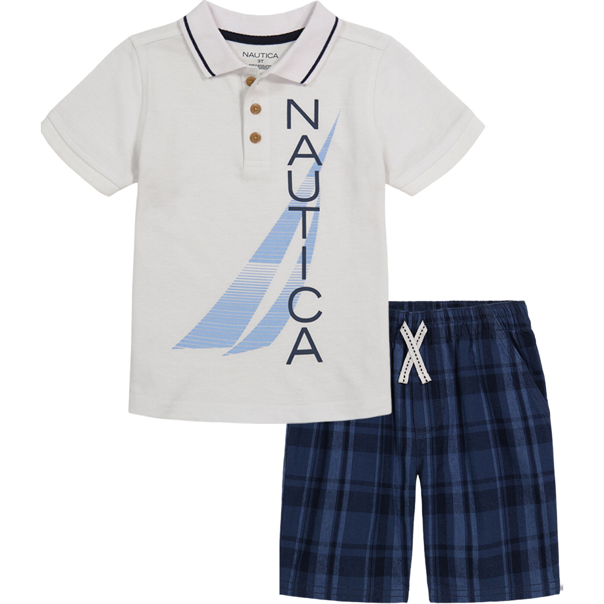 TODDLER BOYS' POLO SHORT 2PC SET,Oyster Bay Blue,large
