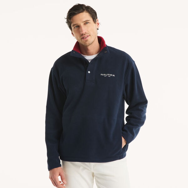 Nautex Fleece Mock-Neck Pullover