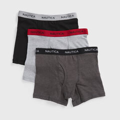 BOYS’ BOXER BRIEFS, 3-PACK,Grey Heather,large