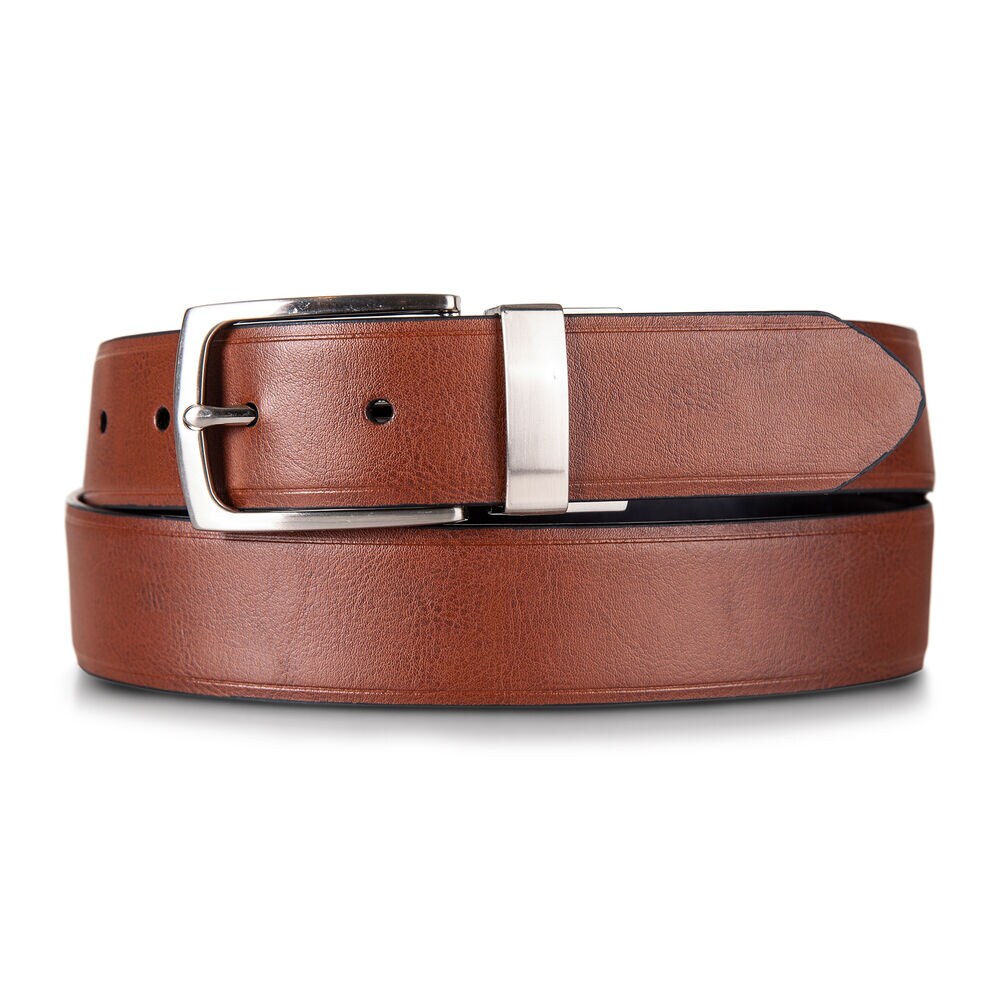 Enamel Logo Belt,Raw Umber,large