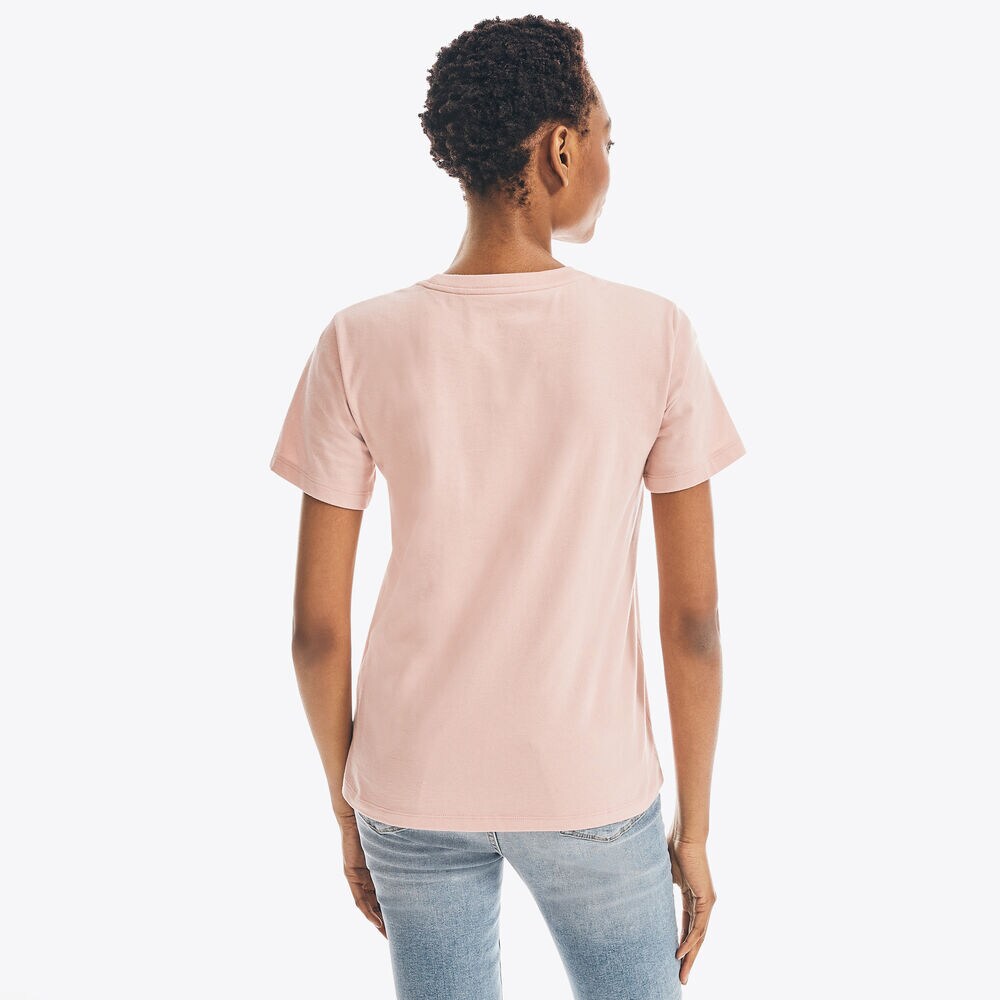 NAUTICA JEANS CO. FOIL LOGO GRAPHIC T-SHIRT,Petal,large