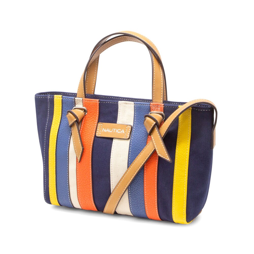 MIXED STRIPE CROSSBODY WITH HANDLES,Ice Blue,large