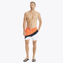 8" SUSTAINABLY CRAFTED DIAGONAL STRIPE SWIM,Tropic Orange,large