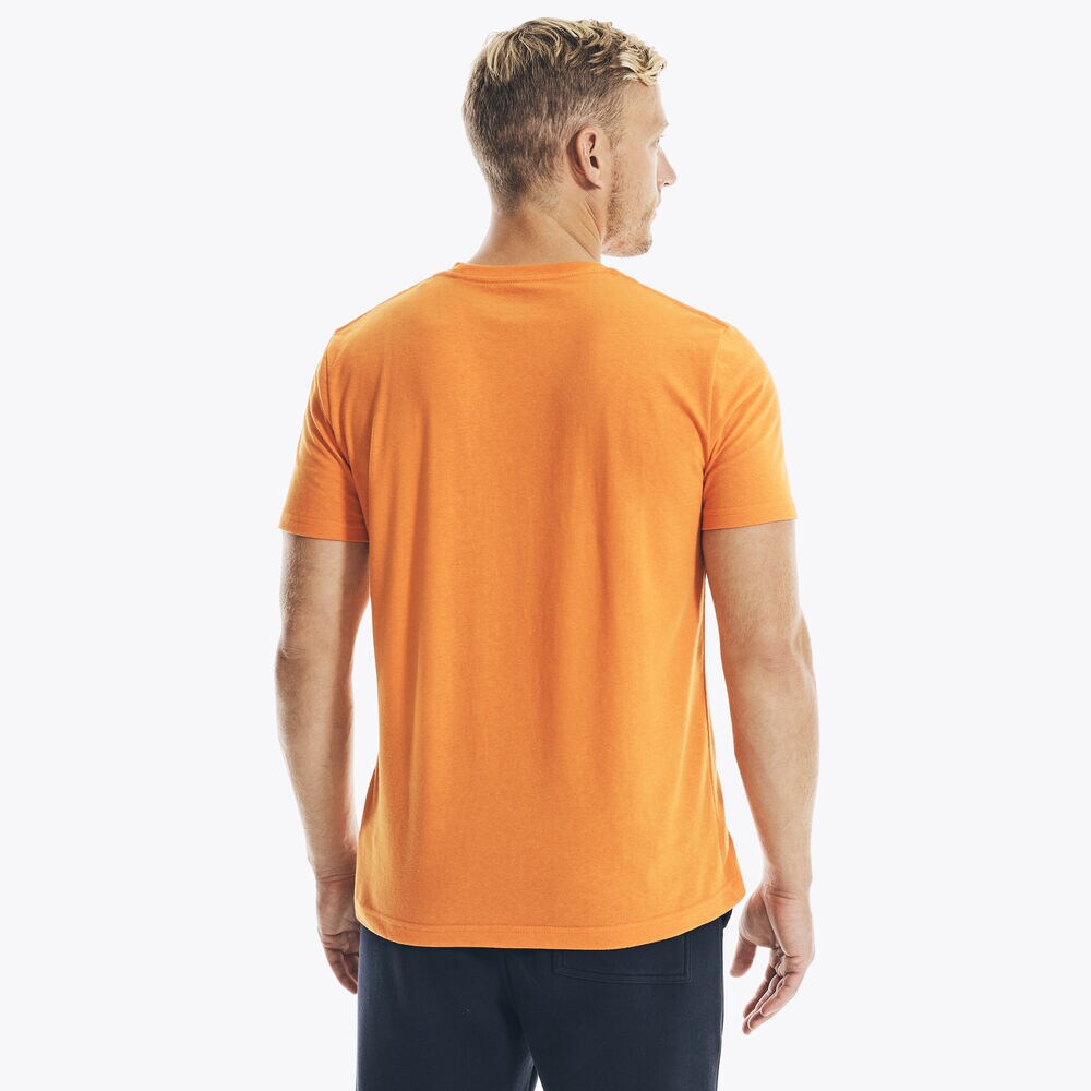 SUSTAINABLY CRAFTED FLAG GRAPHIC T-SHIRT,Fireside,large