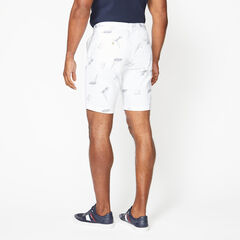 9.5" SLIM FIT BOAT 83 PRINT SHORT,Bright White,large