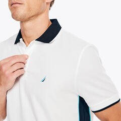 NAVTECH SUSTAINABLY CRAFTED CLASSIC FIT POLO,Bright White,large