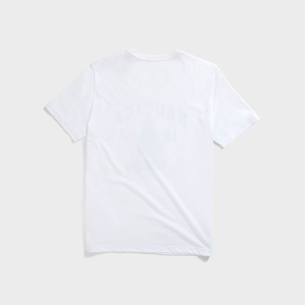 SUSTAINABLY CRAFTED SAILBOAT GRAPHIC T-SHIRT,Bright White,large