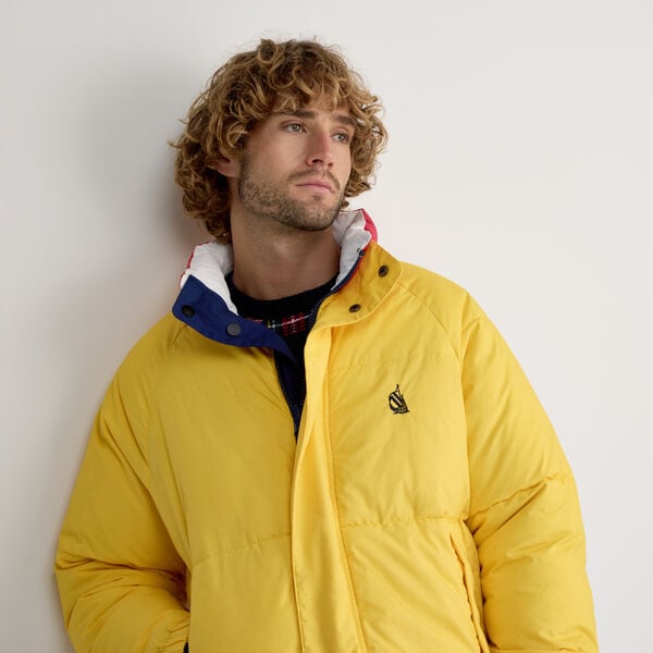 Reversible Mock-Neck Puffer Jacket