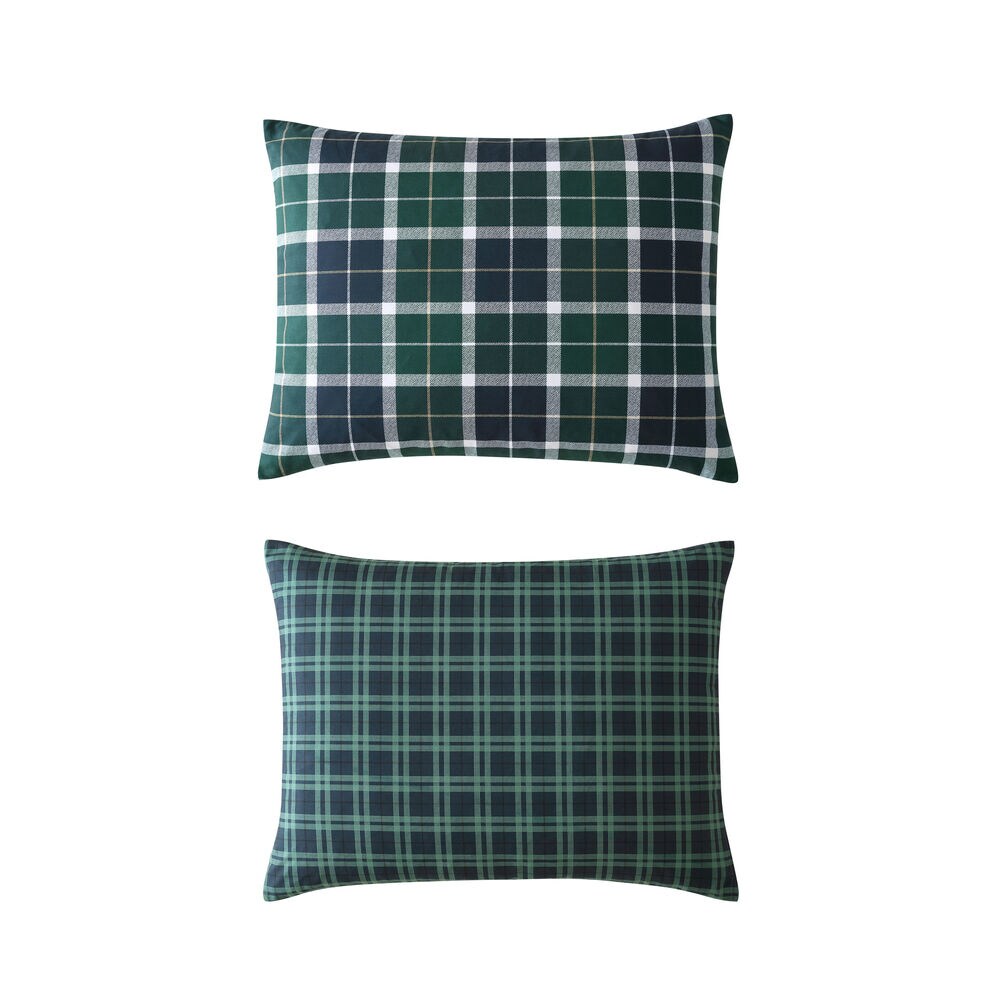 Northsail Plaid Navy Full/Queen Reversible Duvet Cover & Sham Set,Bali Bliss,large