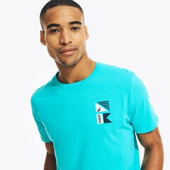 SAILING DIVISION GRAPHIC T-SHIRT,Light Olive,large