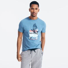 WINDSURFING PHOTO GRAPHIC T-SHIRT,Star Sapphire,large
